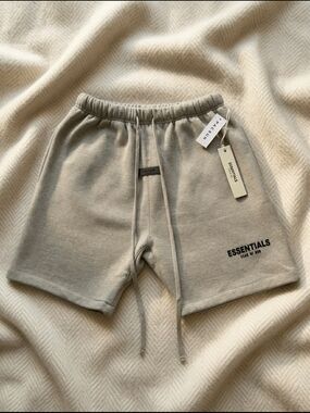 Essentials Men's Dark Oatmeal Shorts
